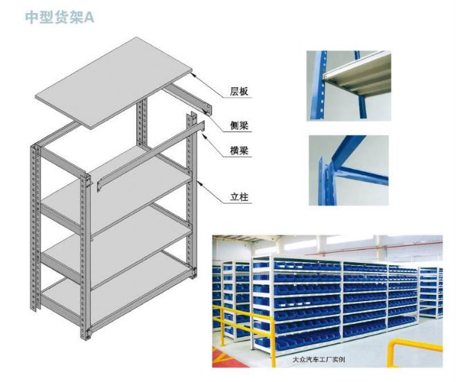 Mracking Medium Duty Rack Storage Racking Metal Shelving Rack Light Duty Rack Boltless Racking