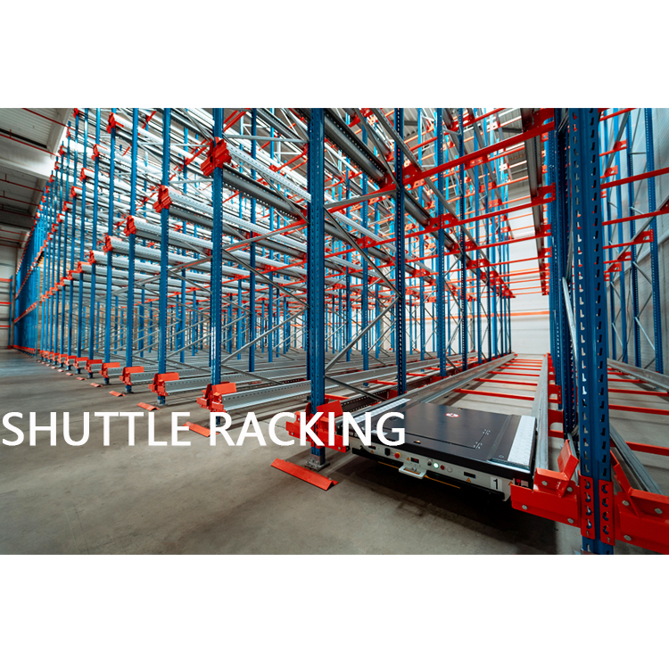 High-Density Shuttle Rack System Asrs 4 Way Shuttle Racking Heavy Duty Pallet Shuttle Racking