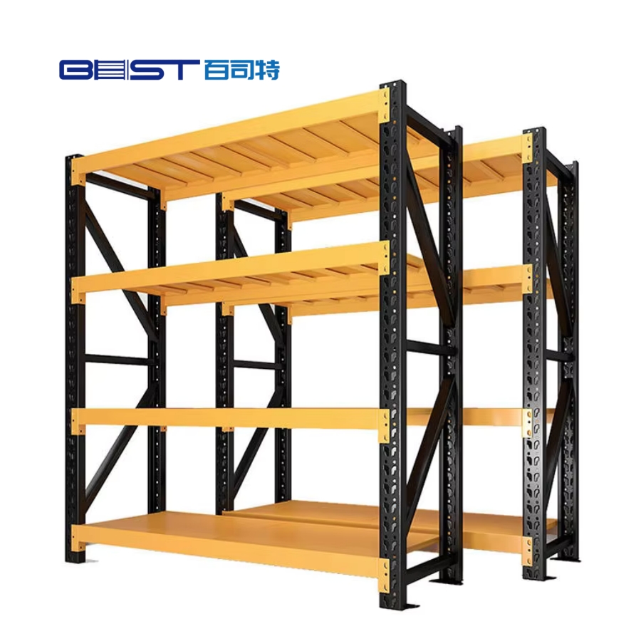 Industrial Heavy Duty Storage Shelves System Stacking Units Metal Rack Warehouse Steel Pallet Racking