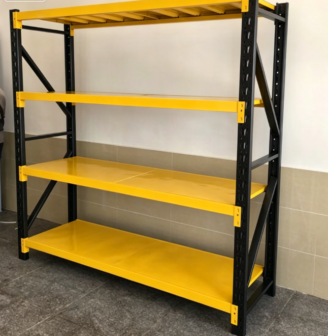 Boltless Light Duty Steel Storage Rack Heavy Load Corrosion Protection Warehouse Shelves with Adjustable Layer Height