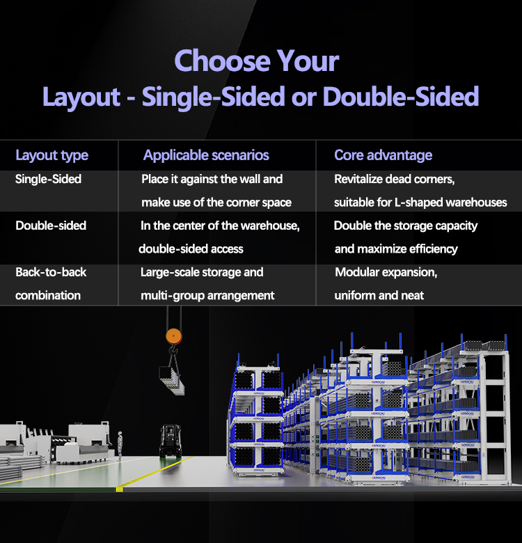 Industrial Racking System Heavy Duty Warehouse Pipe Storage Rack Custom Size Telescopic Profile Storage Rack for Steel Tube