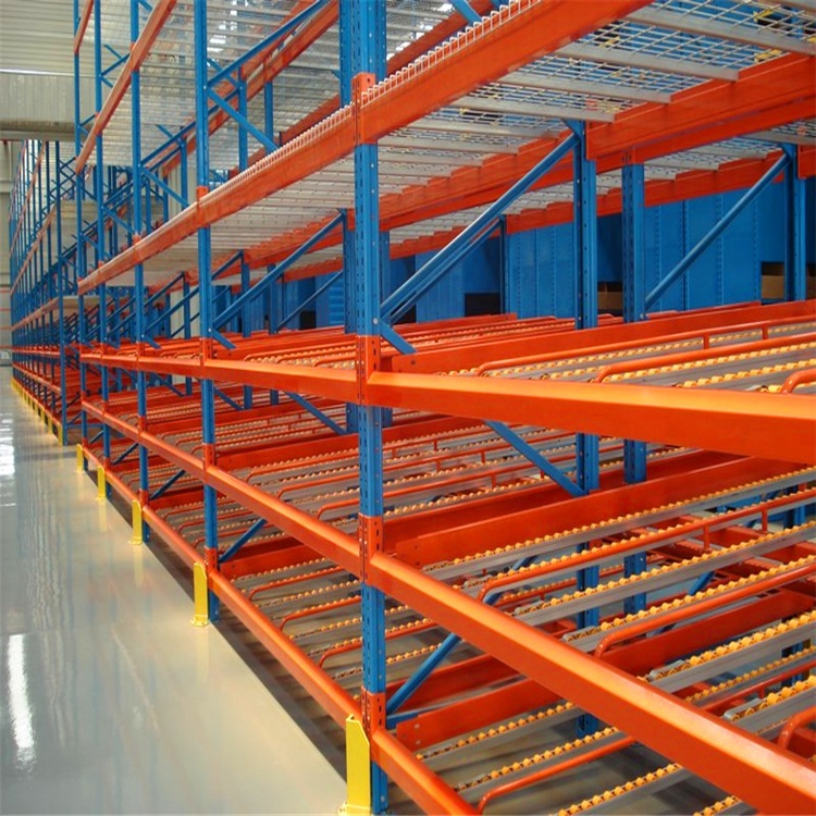 High Capacity FIFO Dynamic Storage Solution Adjustable Roller Rails Corrosion Resistant Warehouse Shelves Carton Flow Rack