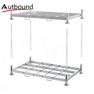 Modular galvanized warehouse stacking post pallet rack