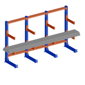 Robust Cantilever Shelving Unit Upright Column for Long Shape Goods