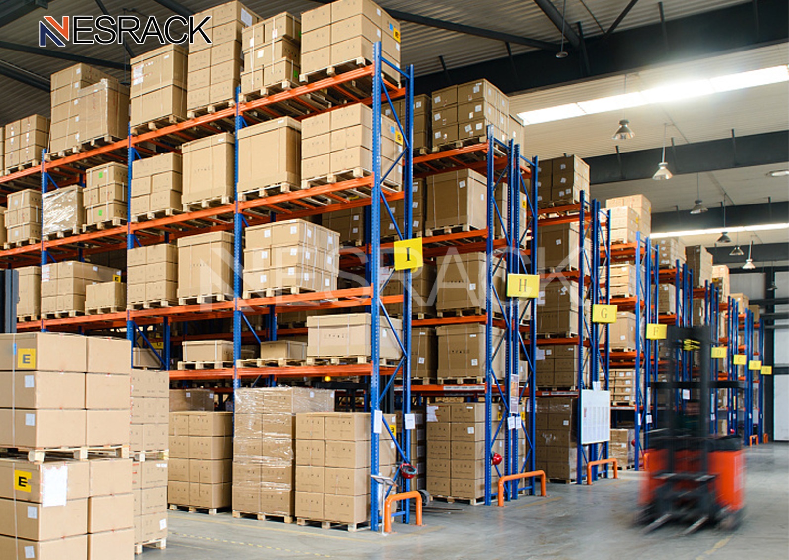 Heavy-duty Steel Heavy Duty Pallet Racks Warehouse Racking System Boltless Assembly For Warehouse Storage