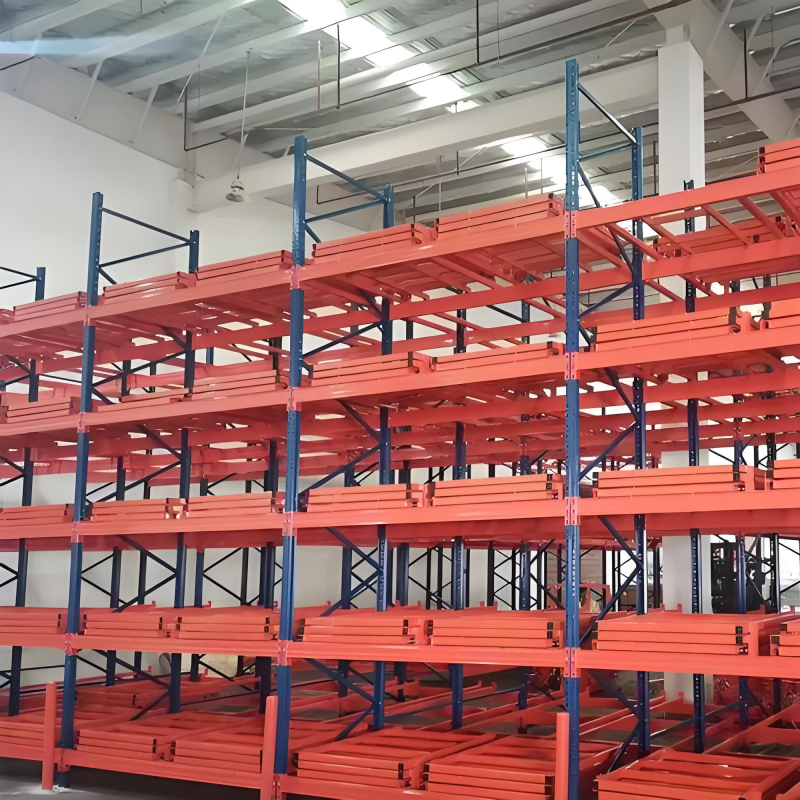 Cost Effective Push Back Pallet Racking LIFO Inventory Management Push Back Rack for Small &amp; Medium Logistics Warehouse