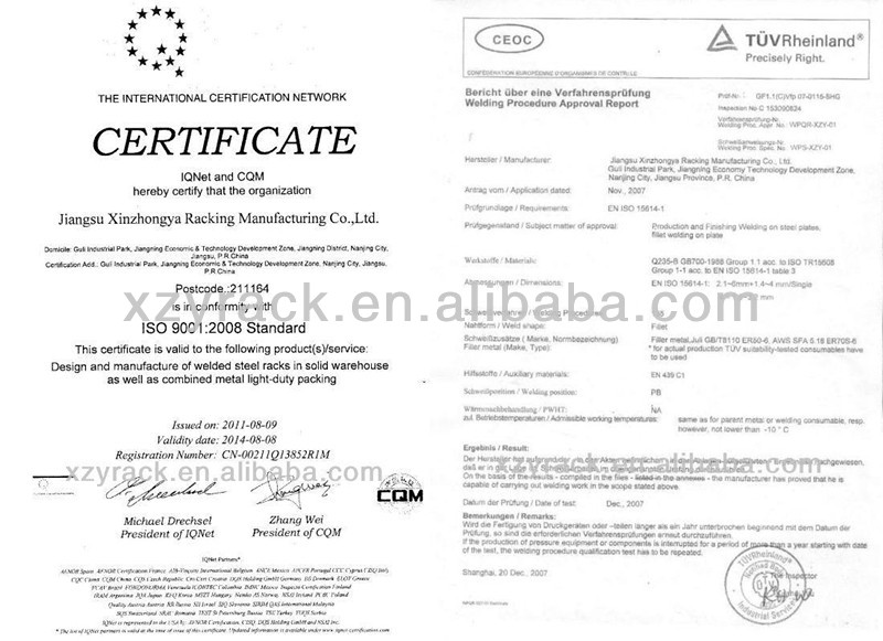 Certification ISO9001