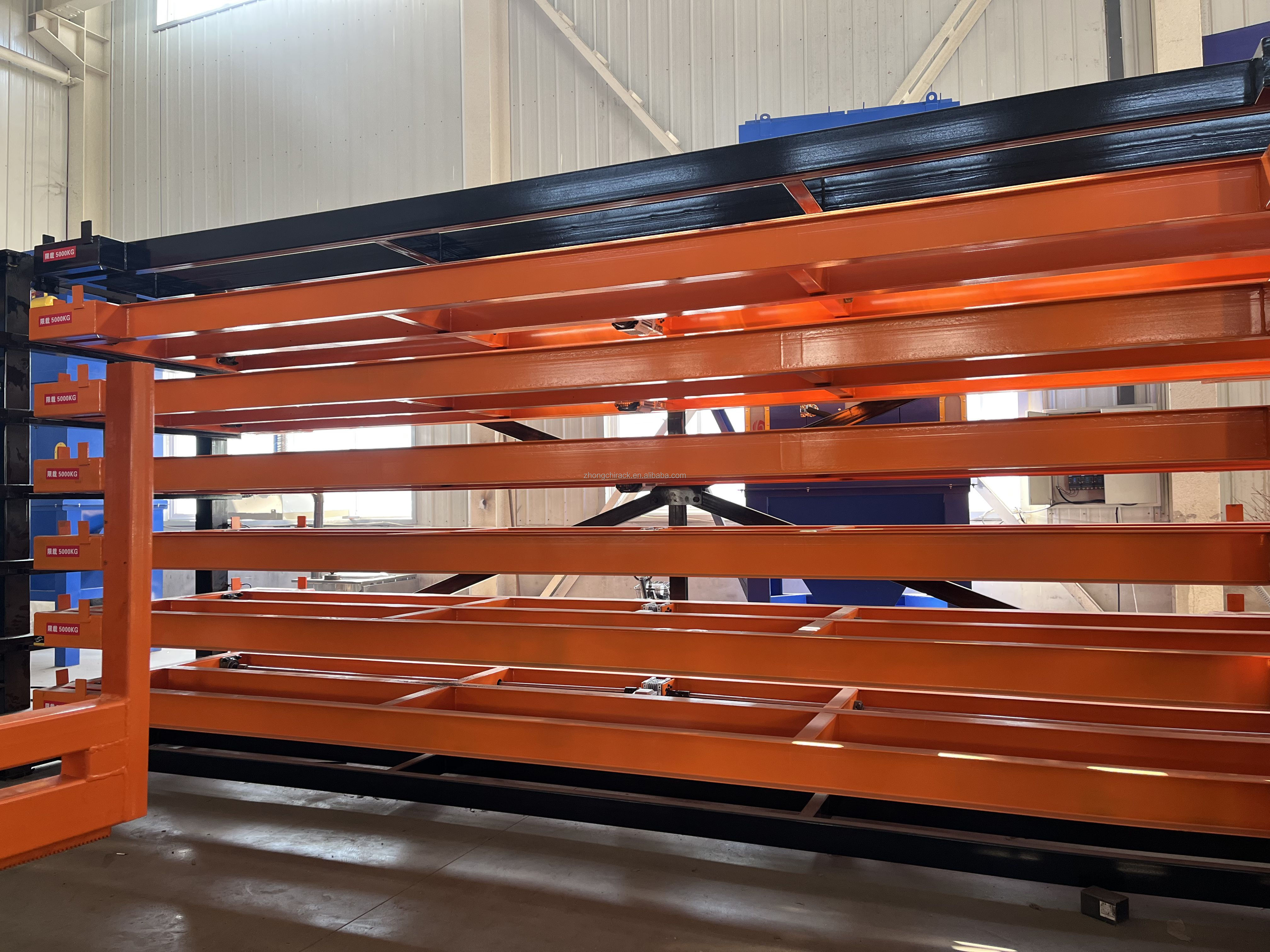 High Load Capacity 8-Layer Anti-Rust Powder Coated Steel Rack Heavy Duty Warehouse Storage System for Industrial Pallet Use