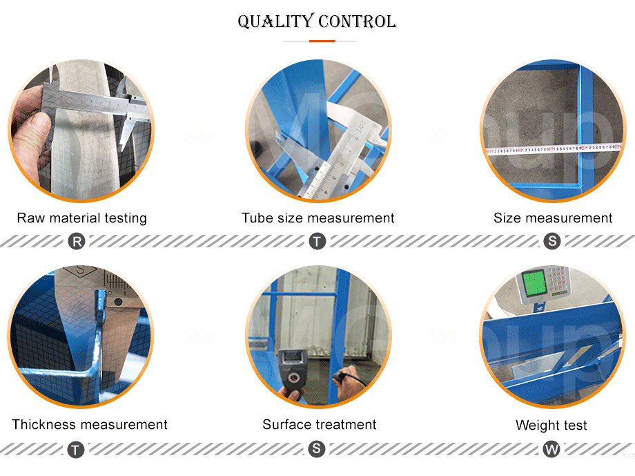 Customization Powder Coated Heavy Duty Steel Metal Stackable Demountable Textile Storage Rack for Fabric Rolls Warehouse