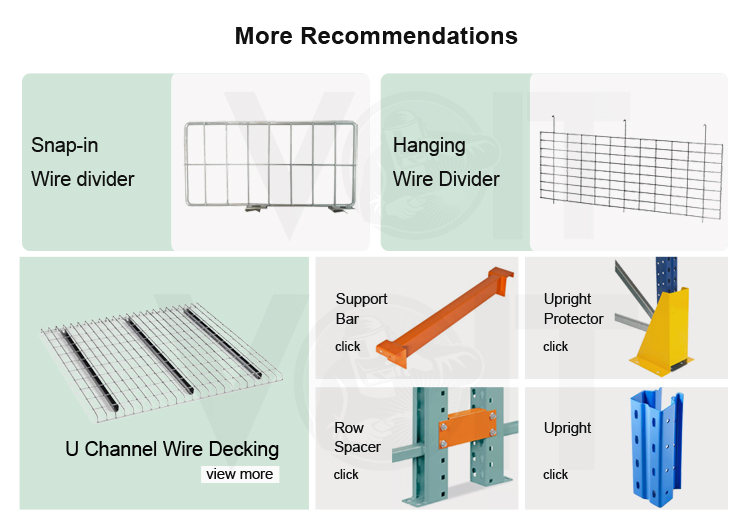 Factory Direct Price Steel Wire Mesh Decking Flared Channel Rack Shelving for Industrial Storage