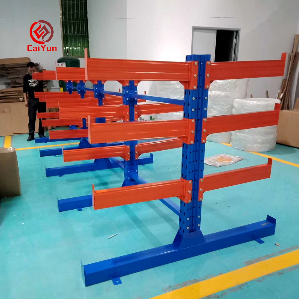 Low-Profile Cantilever Shelves for Low-Ceiling Warehouse Small Parts Storage