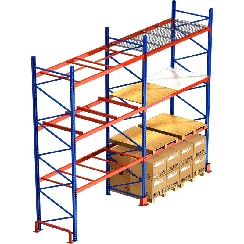 Very Easy Assemble Cheap Upright Frame Heavy Duty Stacking Racks Warehouse Storage Push Back Pallet Type Rack Racking System
