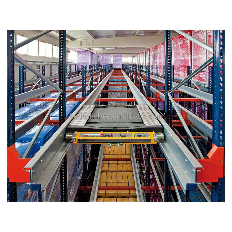 Auto Shuttle Racking System Innovative Pallet Racking Intensive Shuttle Racks Intelligent Cold Storage Shuttle Rack Automatic