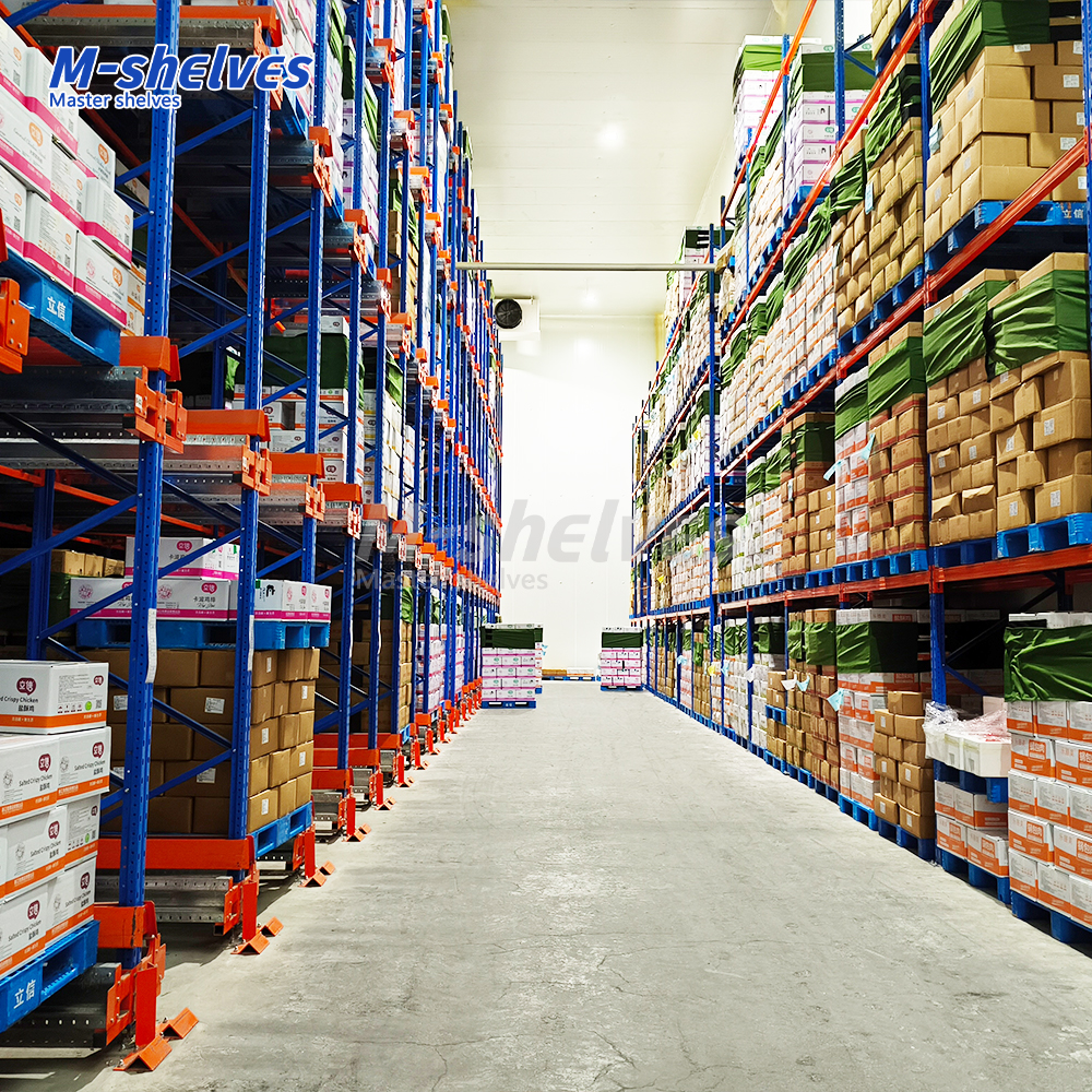 Innovative Auto Shuttle Racking System for Intelligent Cold Storage Steel Pallet Racks Automatic Shuttle Shelving