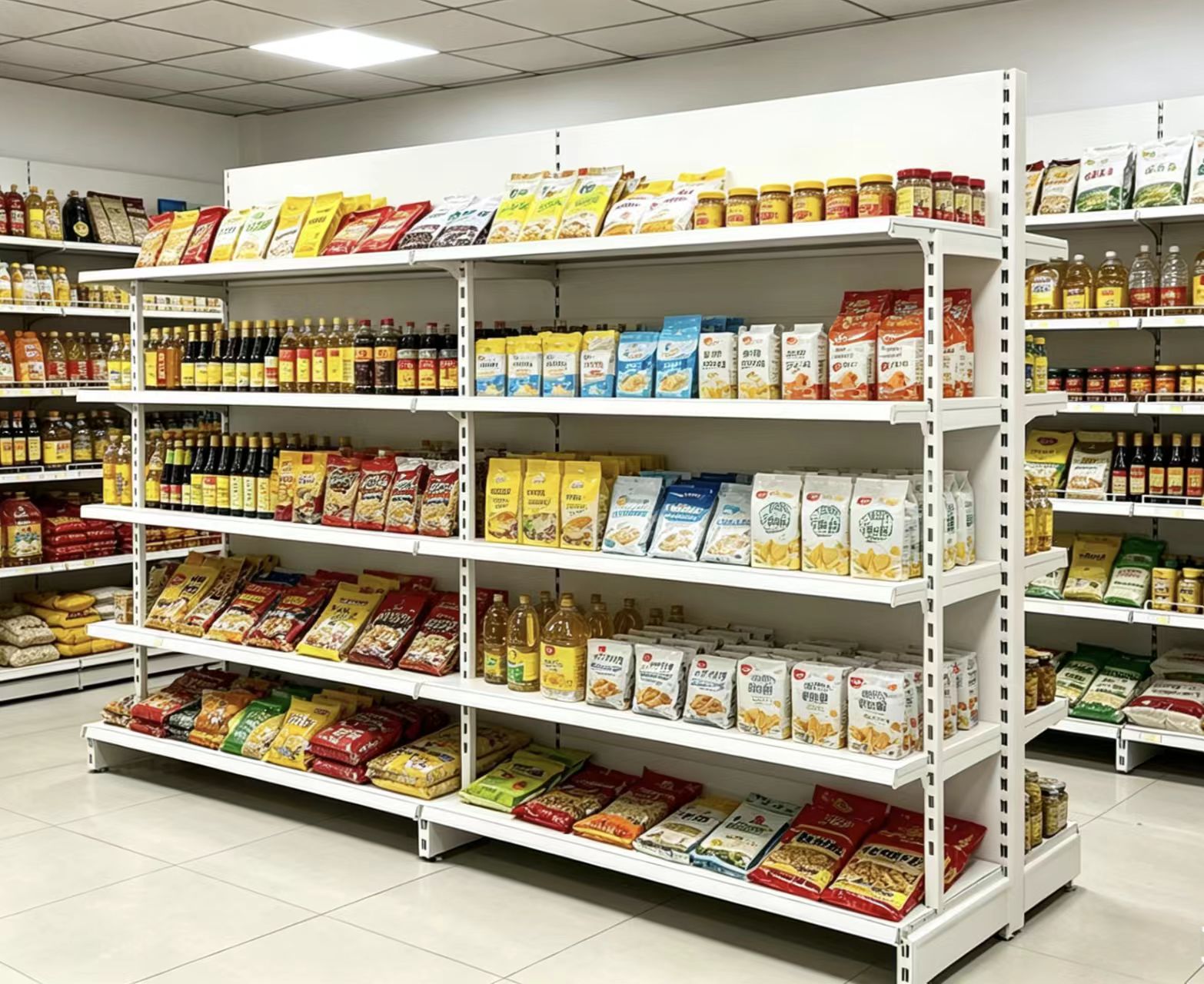 Easy Install Chinese Factory Store Shelving Heavy Duty Front Upright Metal Shelf
