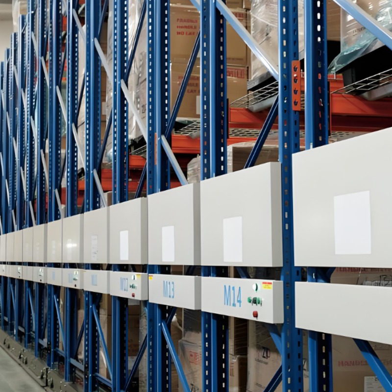 Mobile Pallet Racking Specifically Designed for Cold Storage with Anti-Freeze Components and Low-Temperature Grease