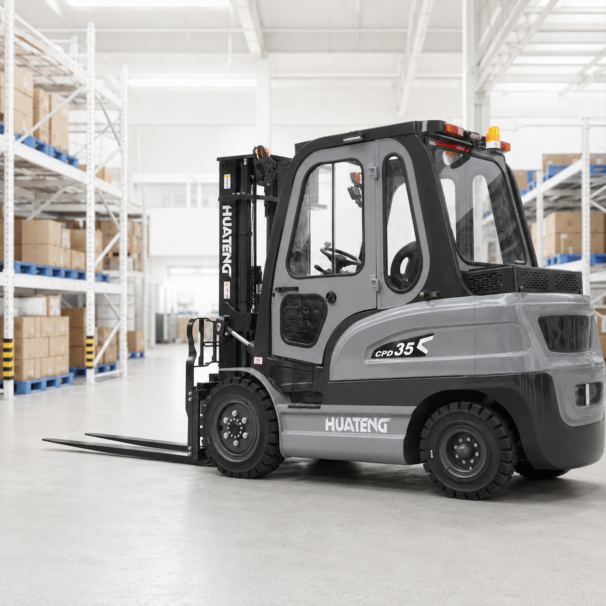 3 Ton 4 Ton 5 Ton Counterbalanced Warehouse Lift Truck With 80V System CE ISO Approved Heavy Duty Electric Forklift