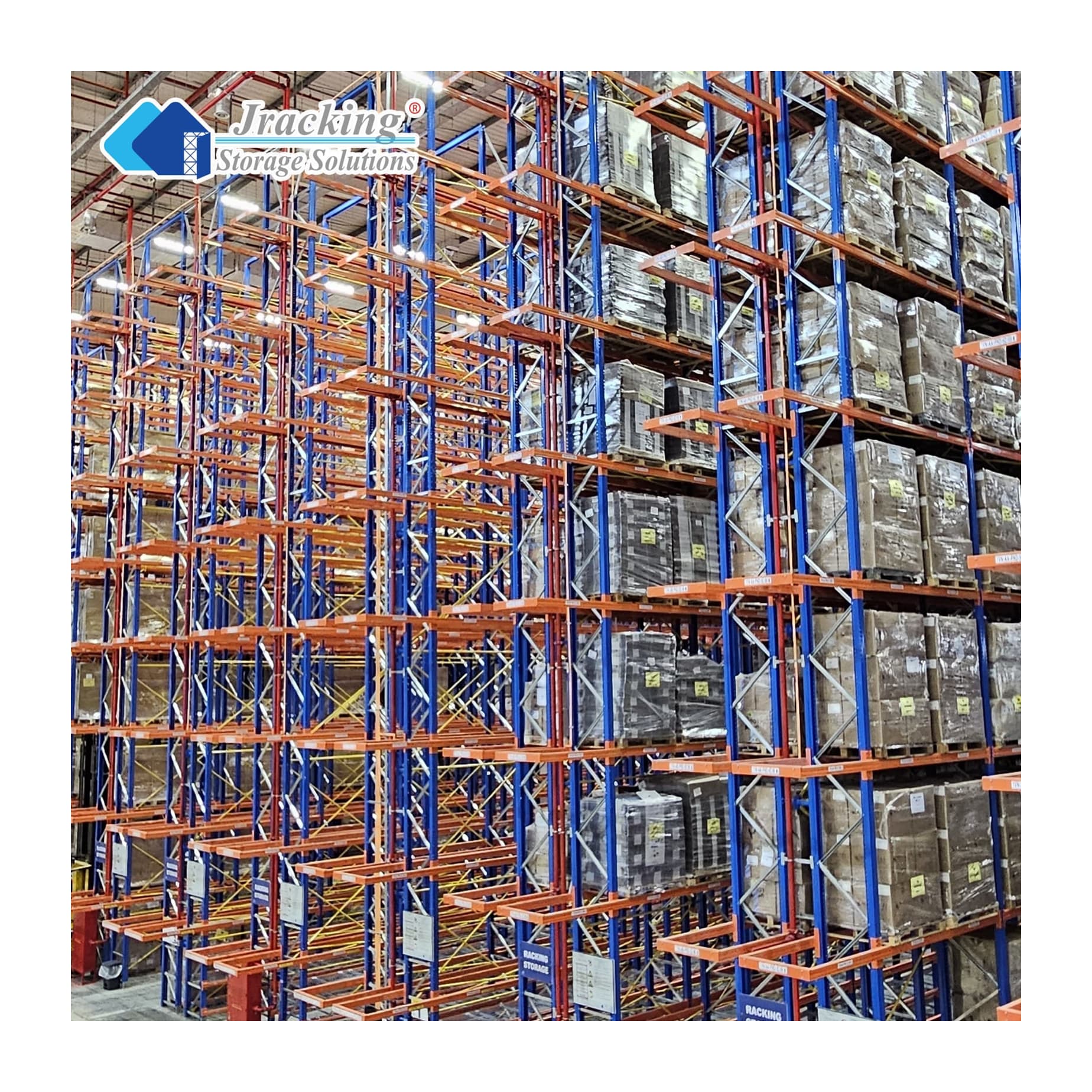 Jracking Euro Standard Steel Vertical Warehouse Storage Racks Heavy Duty Selective Pallet Racking System