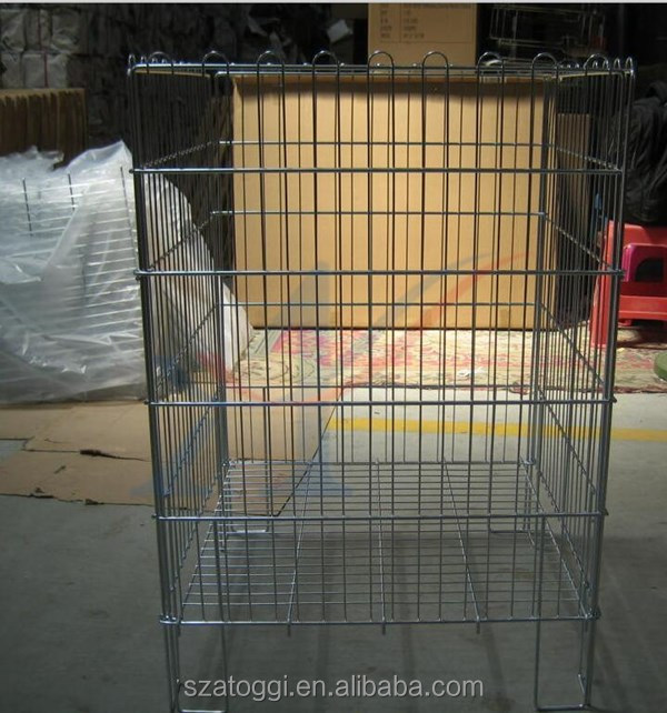 Light Duty Galvanized Steel Wire Shelving Collapsible Small Wire Rack with 50kg Load Capacity
