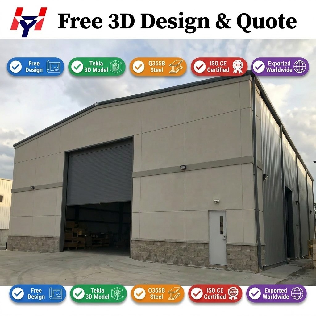 Industrial Steel Warehouse Building Finished Goods Storage Distribution Facility Prefabricated Metal Structure Building