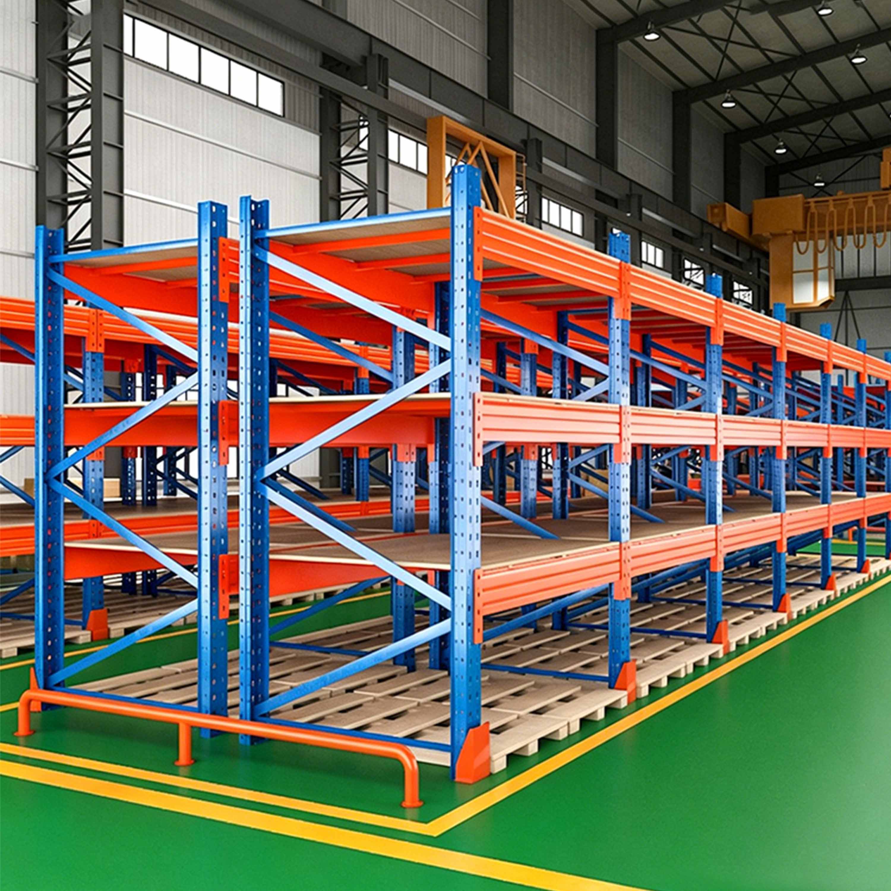 Powder Coated Heavy Duty Rack Industrial Warehouse Storage Pallet Racking Adjustable Industrial Shelves