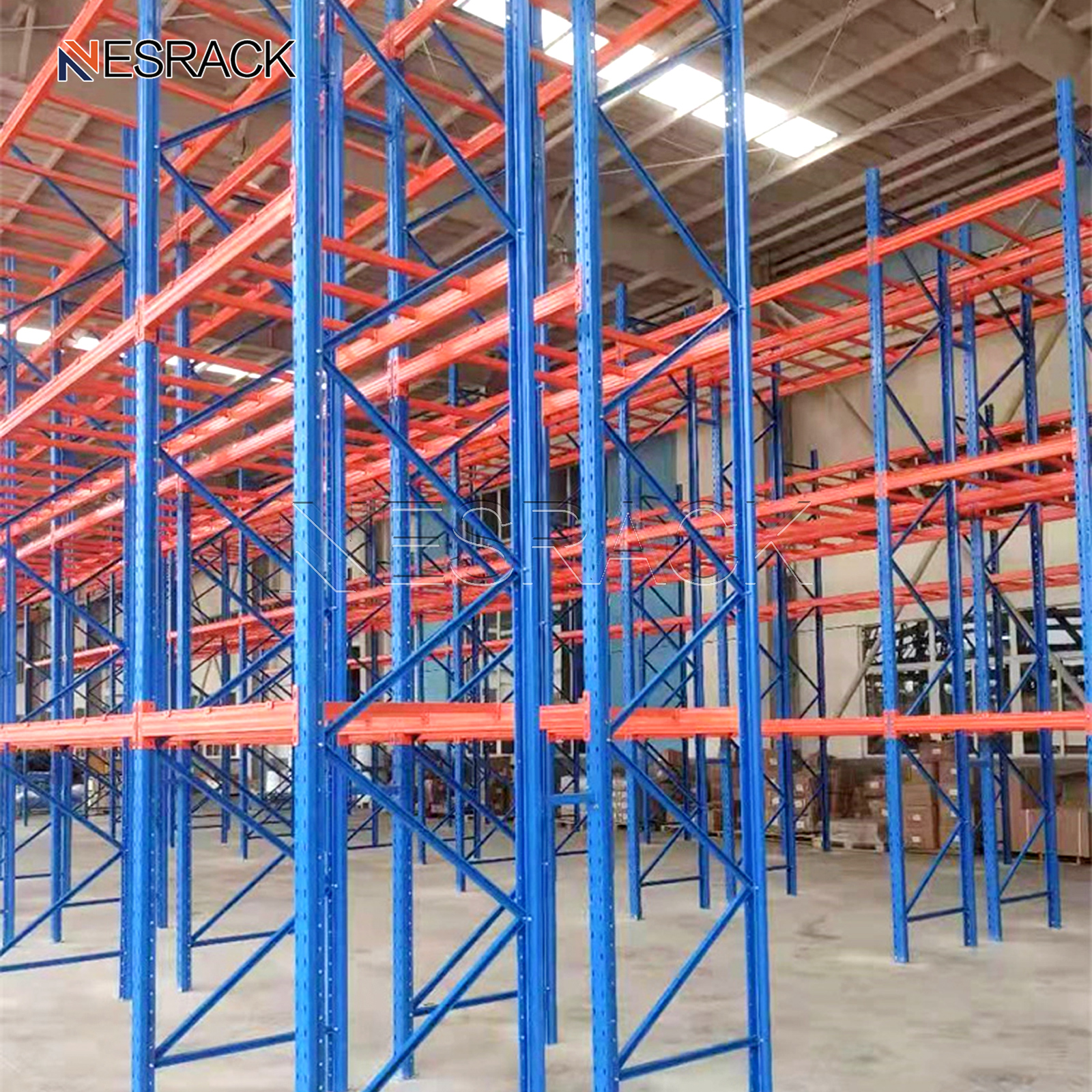 Industrial Heavy Duty 5 Layer Storage Shelves System Multi-layer Stacking Units Metal Rack Warehouse Steel Pallet Shelf