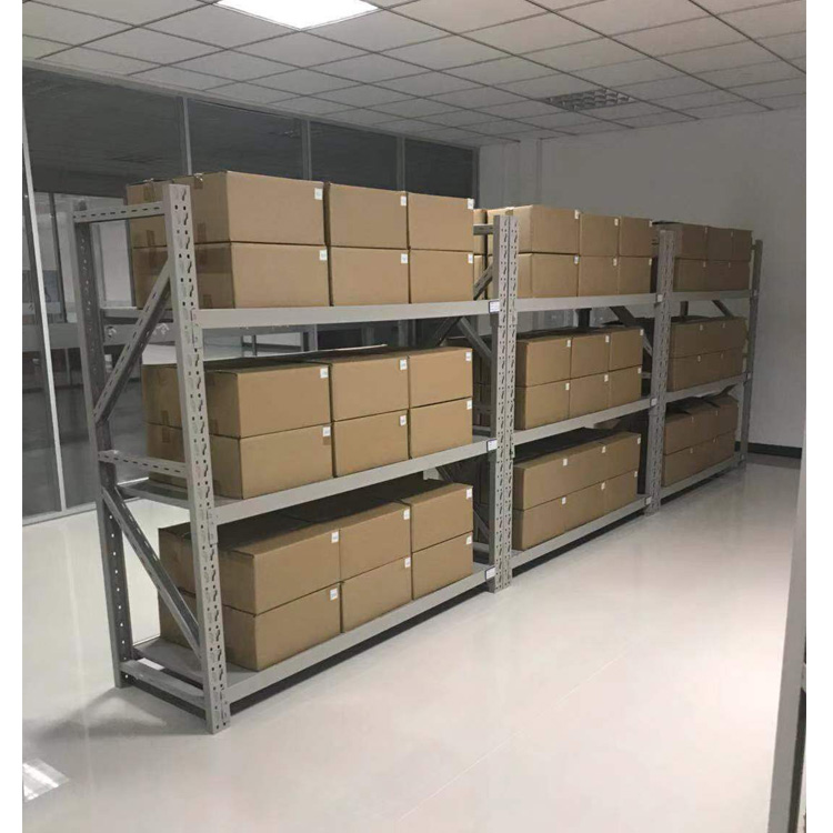Heavy Duty 4-Layer Drive-Through Pallet Rack Iron Steel Powder Coated Adjustable Shelves Customizable Length for Warehouse