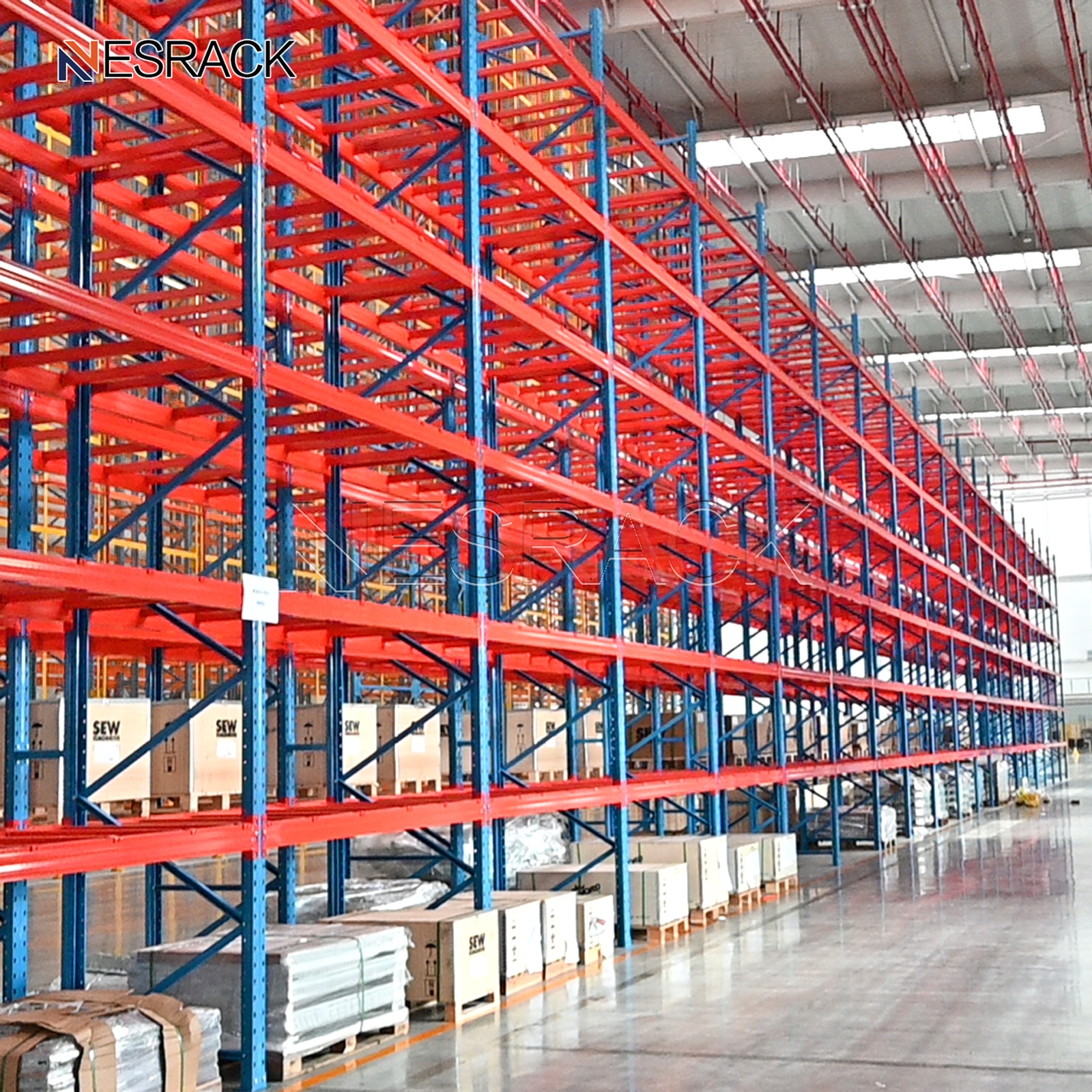 Heavy-duty Steel Heavy Duty Pallet Racks Warehouse Racking System Boltless Assembly For Warehouse Storage