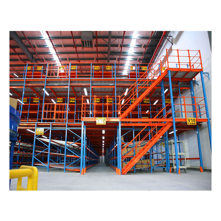 Heavy Duty Multi Tier Steel Grating Floor Mezzanine Platform Mezzanine Racking System Pallet Rack Supported Mezzanine