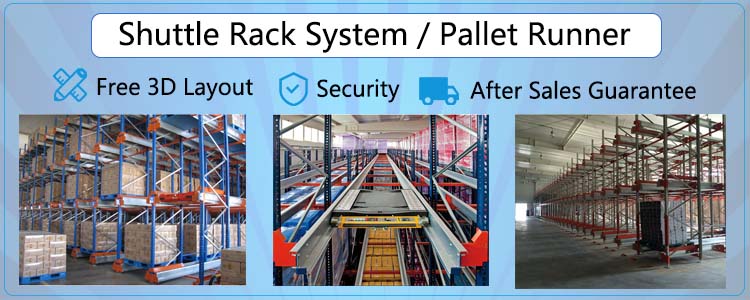 Auto Shuttle Racking System Innovative Pallet Racking Intensive Shuttle Racks Intelligent Cold Storage Shuttle Rack Automatic