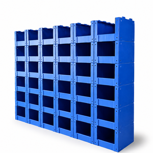 Corrugated Plastic Stackable Storage Boxes For Warehouse Clothing Picking And Organization Bins