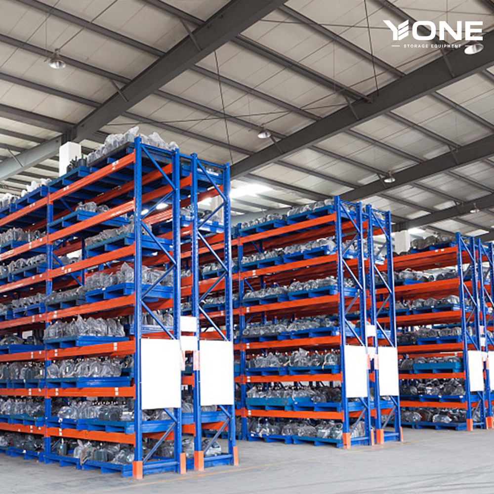 Steel Rack System Heavy Duty Pallet Racking 4000kg Warehouse Storage Rack System 5-Tier Adjustable Industrial Racks