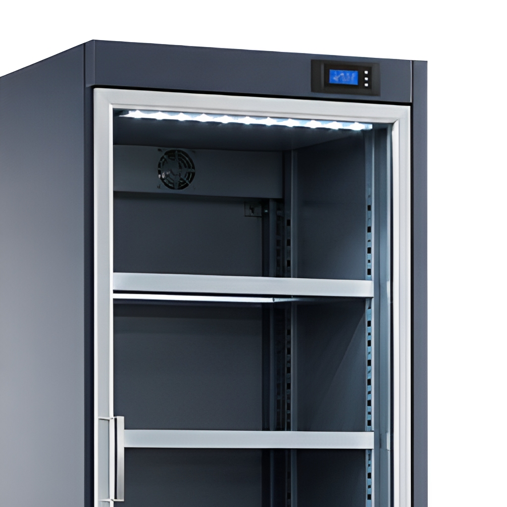 Single Door Nitrogen Cabinet Ultra Dry Storage Cabinet 1-10%RH LCD Display Adjustable Shelves For SMT Workshop