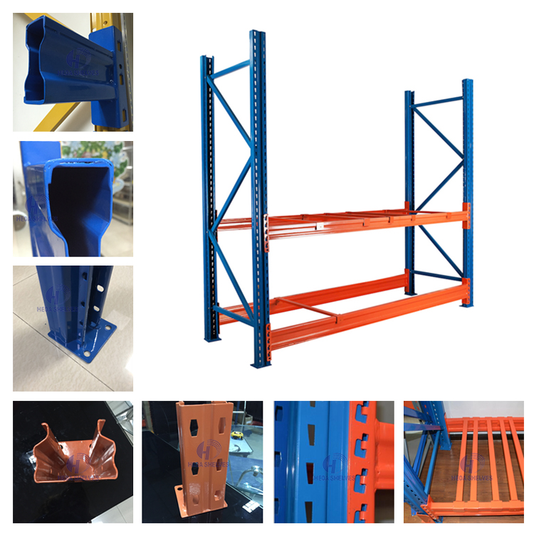 Heavy Duty Steel Selective Pallet Rack Industrial Warehouse Storage Shelving System CE Certified Adjustable Racking Unit