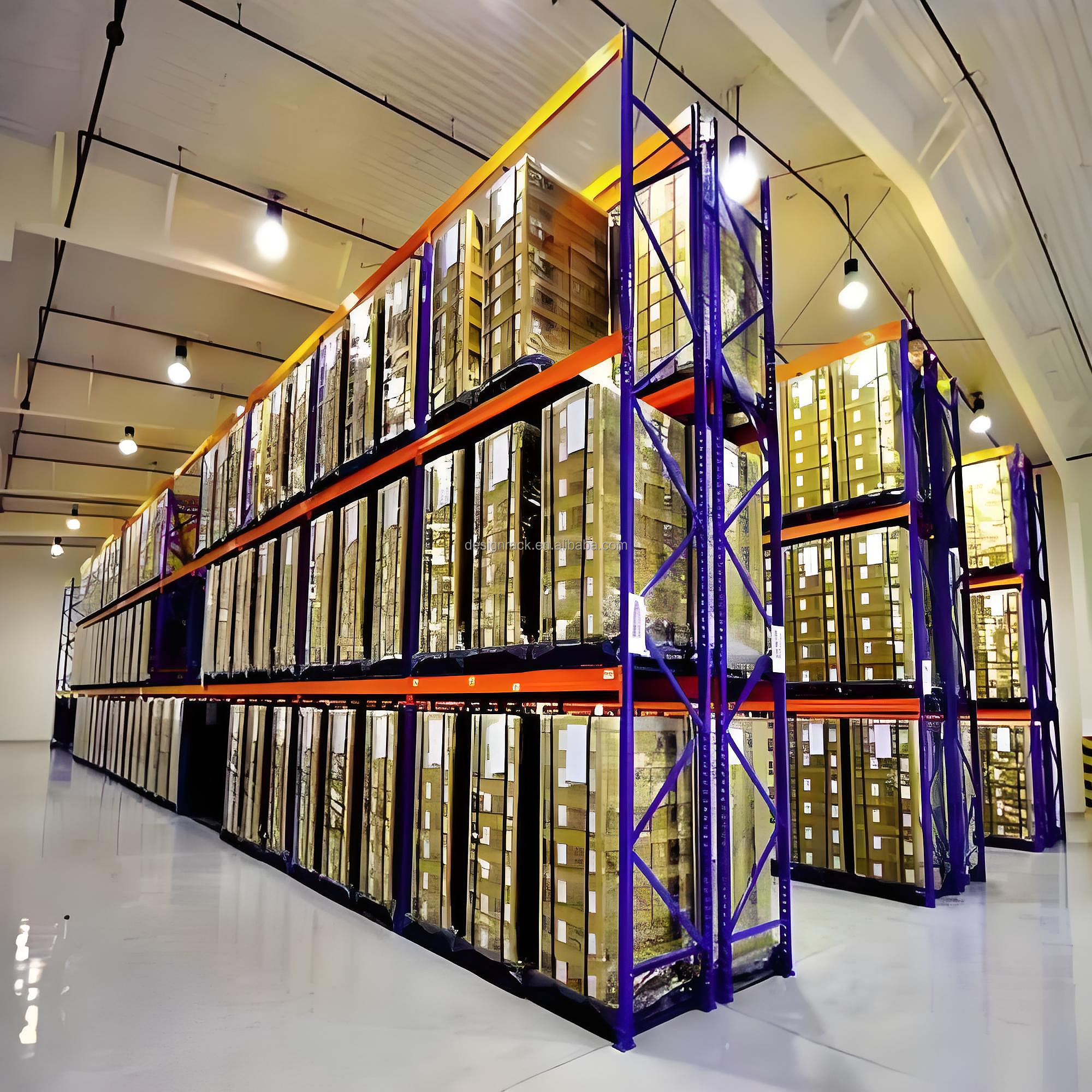 Custom Height Layer Beam Pallet Racking Rust Proof Surface Treatment Heavy Duty Warehouse Cargo Stacking Rack