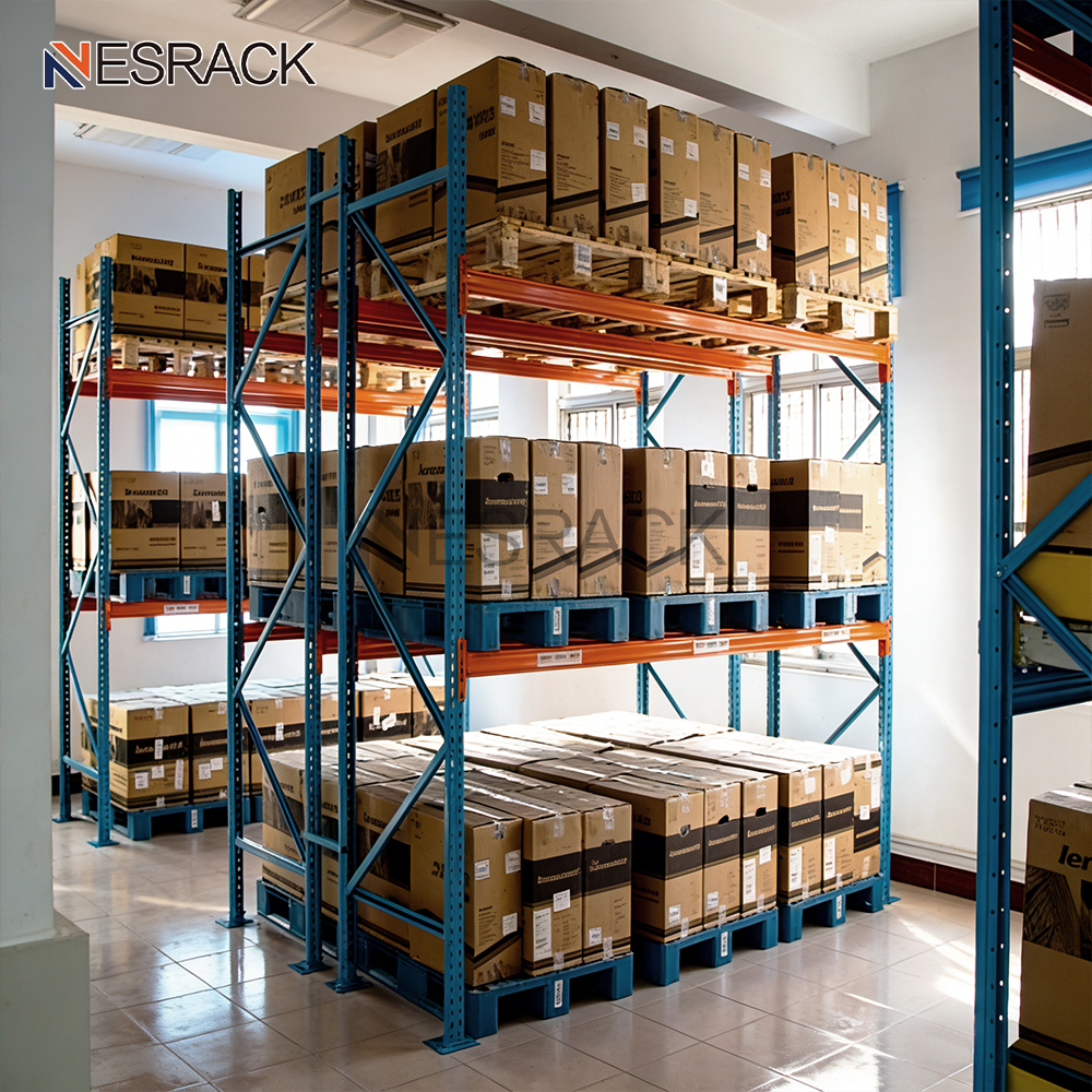 High Density Heavy Duty Galvanized Steel Adjustable Durable Double Deep Industrial Warehouse Pallet Racking System