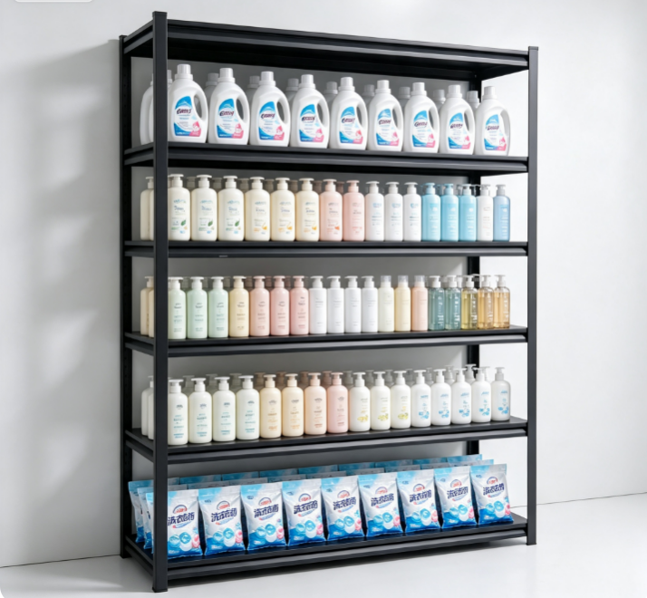 Heavy Duty 4 Tier Household Storage Rack Adjustable Metal Shelving Unit for Kitchen Garage Pantry Bathroom Home Storage Shelf