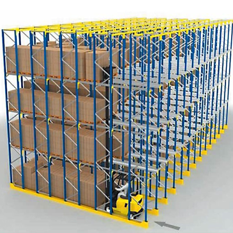 Industrial Drive-In Pallet Racking Durable Metal Storage with Powder Coating