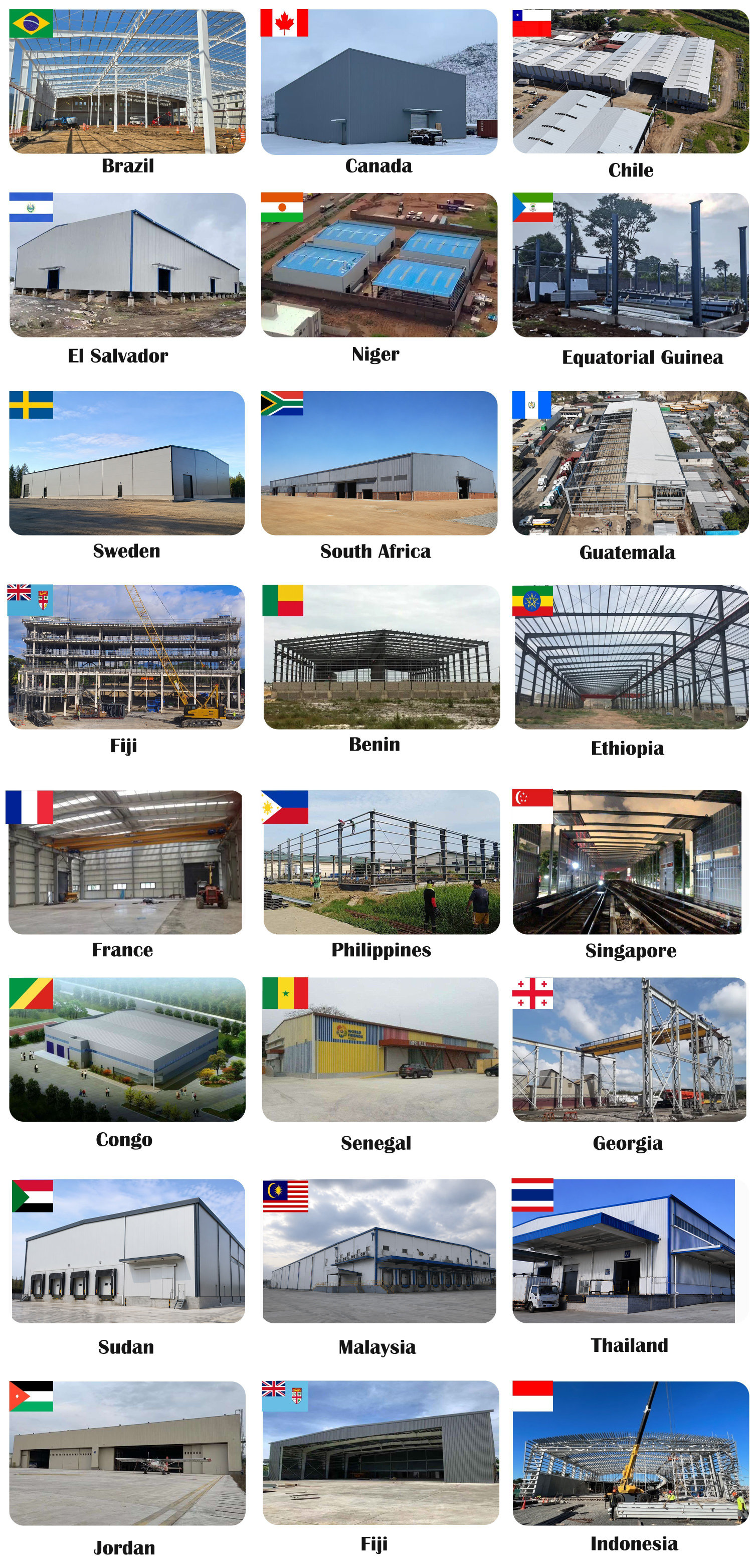 Prefabricated Metal Warehouse Building Steel Structure Industrial Storage Workshop Logistics Hub Steel Frame AISC CE ISO