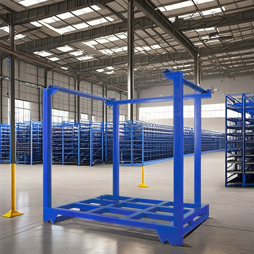 CASE CARTER OEM Cargo Storage Equipment Stillage Cage Steel Bins Box Warehouse Iron Stackable Pallet Rack Stacking