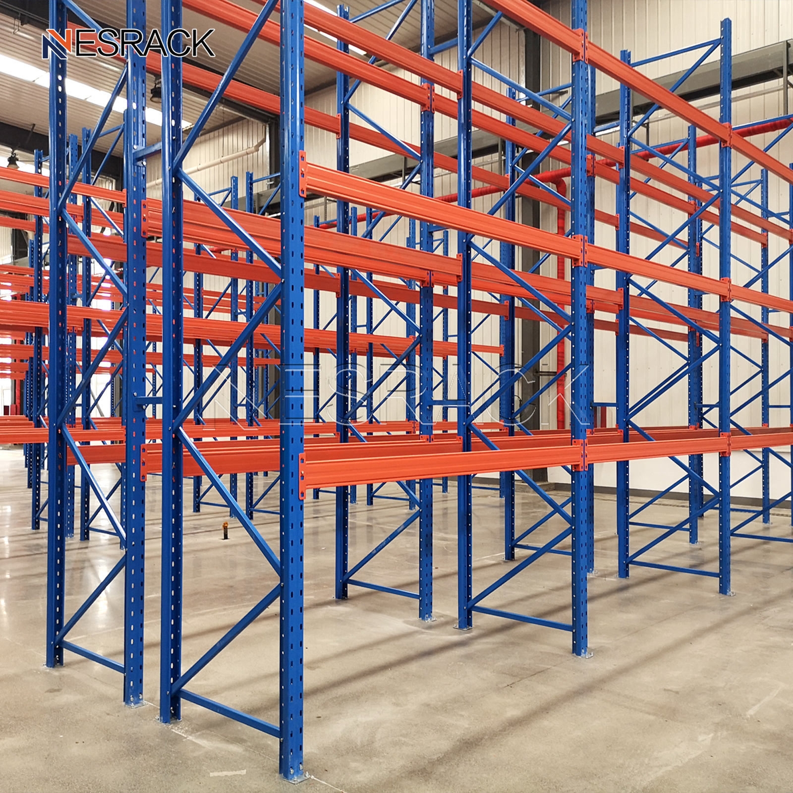 Commercial Grade Warehouse Rack Multi Level Pallet Racking System For Large Scale Logistics And Distribution Center