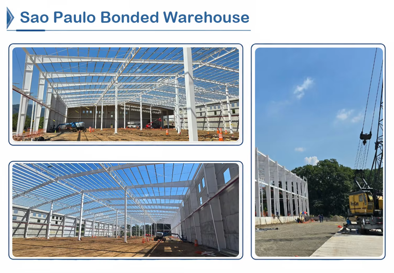 Metal Warehouse Building High Bay Storage Facility Pallet Rack System Logistics Center Space Optimization Solution