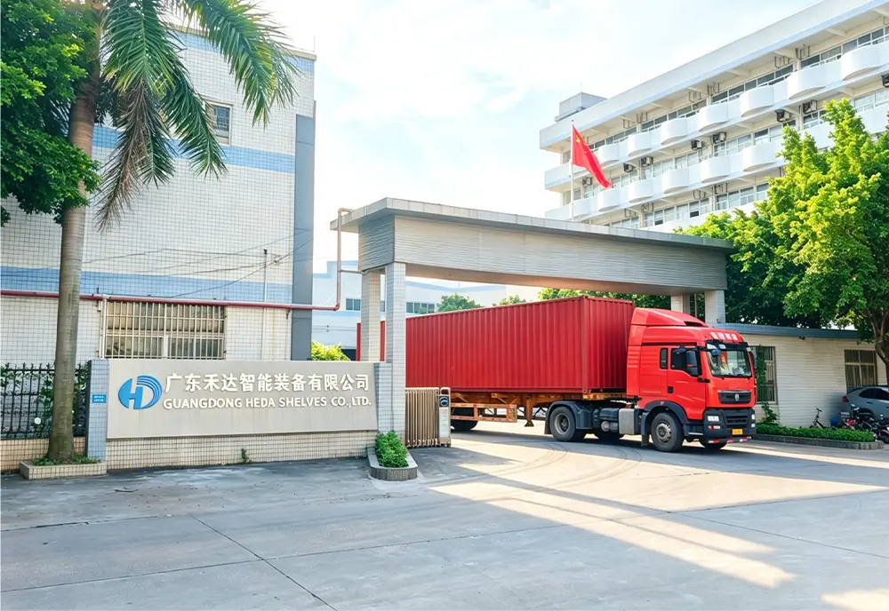 Certified Q235B raw steel coil storage at Guangzhou Heda Shelves Co., Ltd.