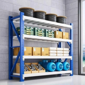 High-Ampacity Durable Metal Racks Shelves Adjustable 5 Layer Steel