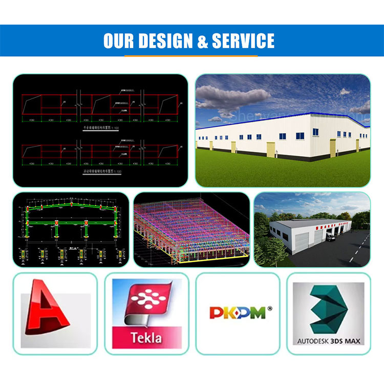 Cost-Effective Prefabricated Steel Frame Warehouse Supplies Customizable Prefab Workshop With Free Design &amp; Fast Assembly