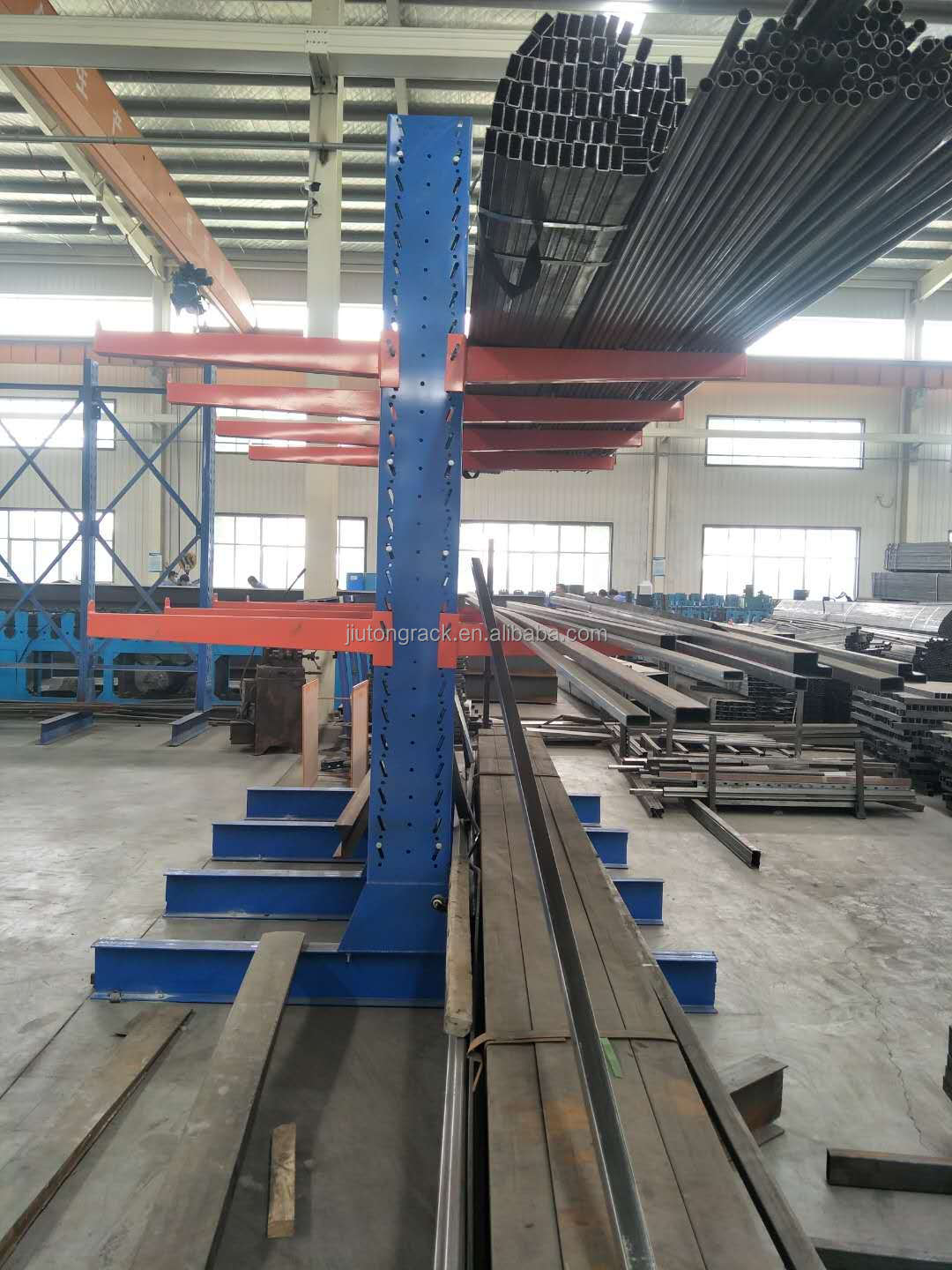 5 Layer Durable Pipe Cantilever Rack Heavy Duty Steel Storage System for Steel Pipes PVC Tubes Conduits Oil Field