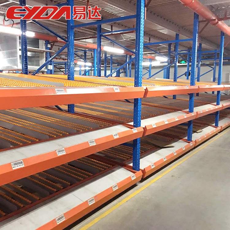 High Quality Steel 5 Layer Adjustable Powder Coated Warehouse Storage Carton Flow Racking Roller Picking System