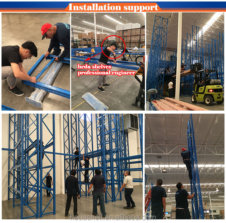 Heavy Duty Steel Selective Pallet Rack Industrial Warehouse Storage Shelving System CE Certified Adjustable Racking Unit