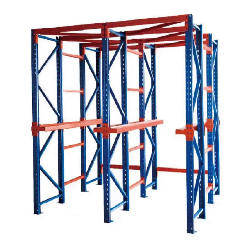 High Density Storage, First In Last Out, Powder Coated Carbon Steel Drive-in Racking