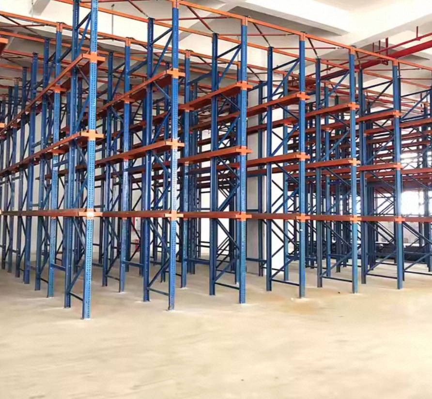 High Quality Adjustable Drive-Through Pallet Rack Industrial Warehouse Drive-In Racking System Folding Metal Storage Rack